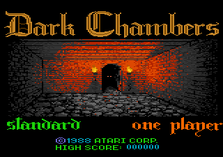 Dark Chambers Title Screen